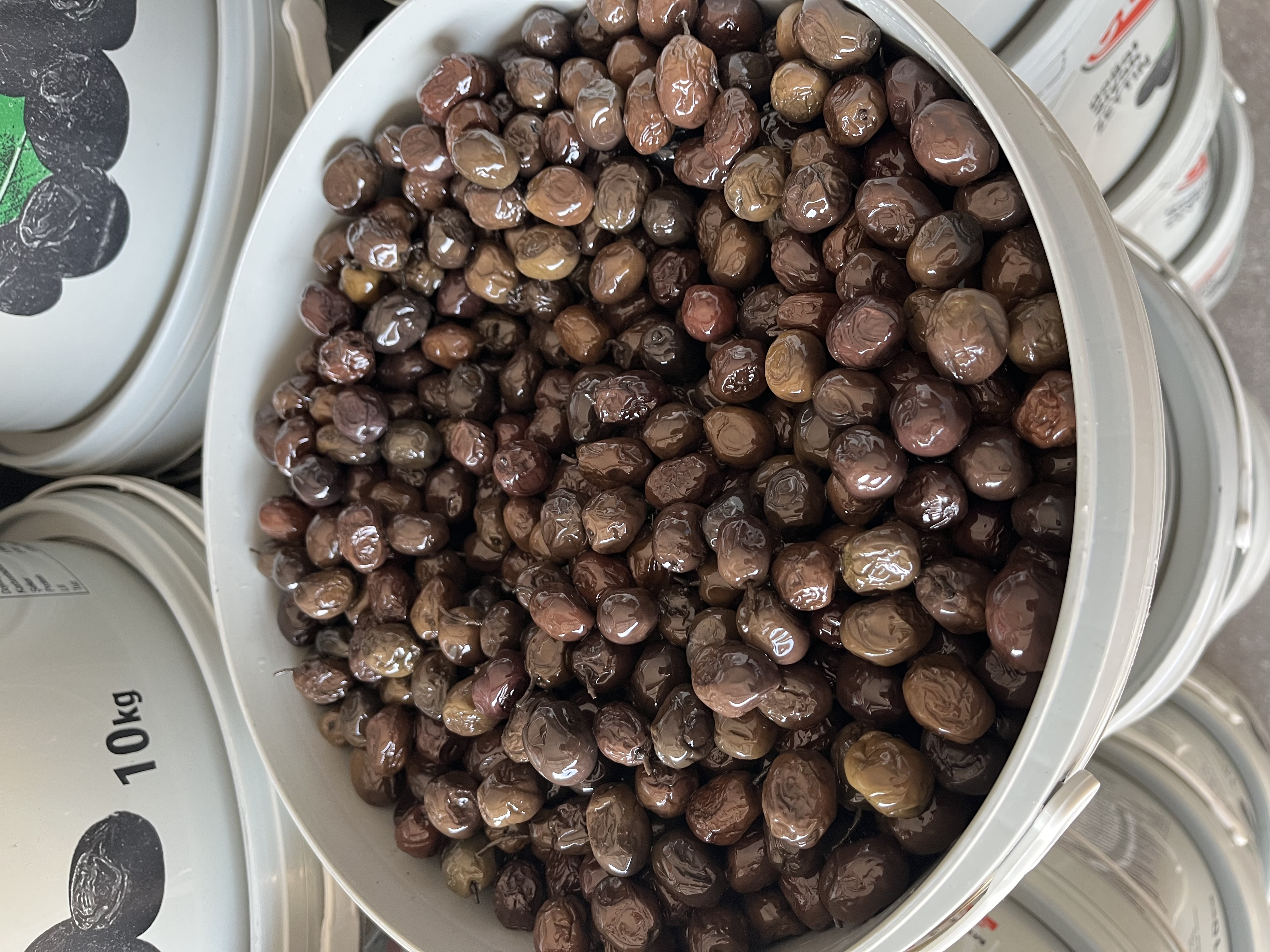 3B 10 kg Yağlı Sele Sofralık Kahverengi Zeytin 291-320 Kalibre - 2