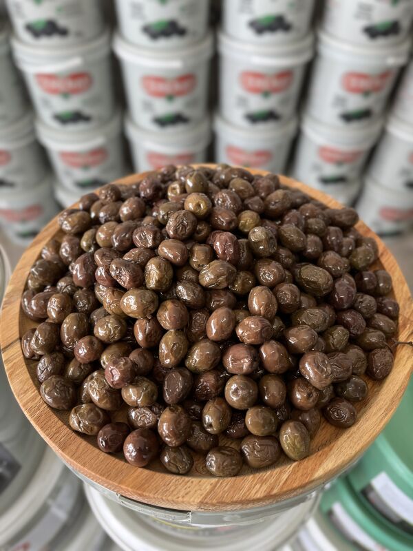 2B 2 kg Yağlı Sele Sofralık Kahverengi Zeytin 261-290 Kalibre - 1